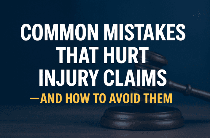 COMMON MISTAKES THAT HURT INJURY CLAIMS